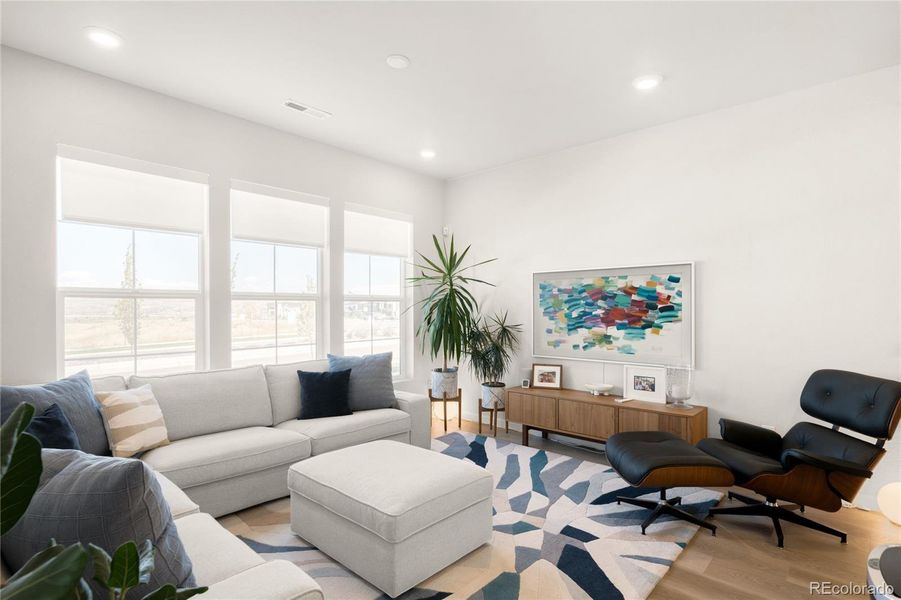 Furnished interior view inside a new home in , Littleton (Image 6). Furnished interior view inside a new home in , Littleton (Image 6).