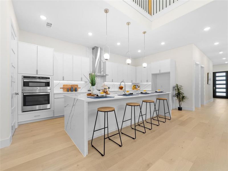 Furnished interior view inside a new home in , Dallas (Image 15).