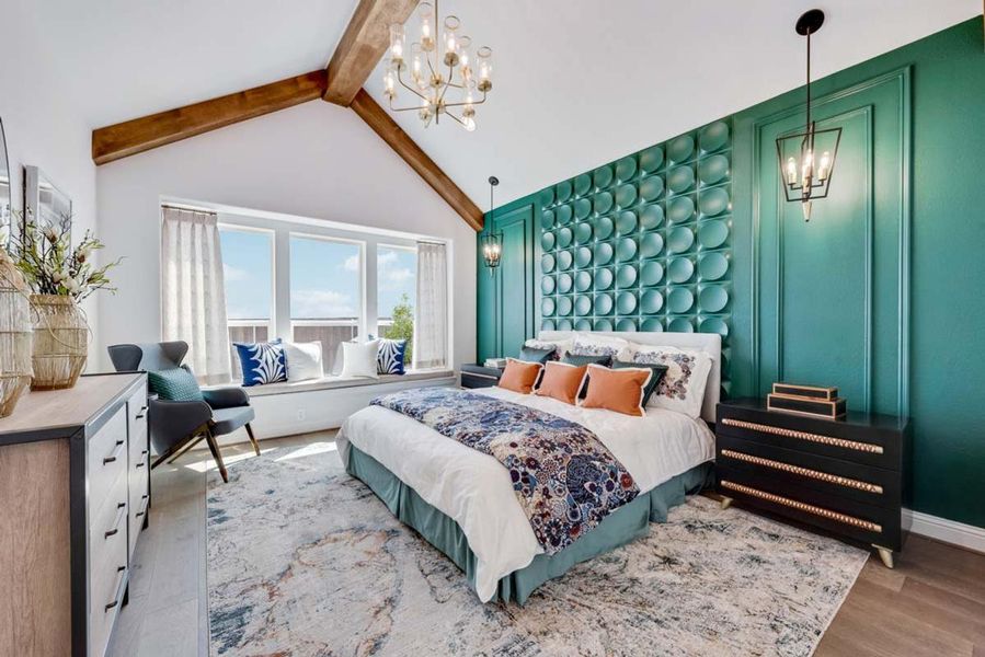 Representative furnished interior of a home built from the Grand Whitehall II by Grand Homes in Grand Oaks, Celina (Image 11).