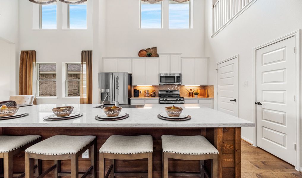 Kitchen with spacious island