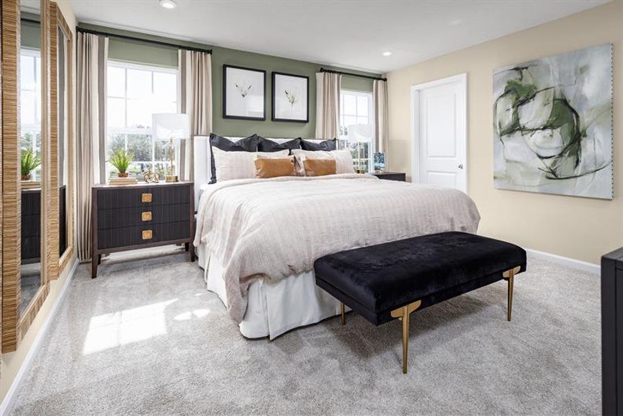 Furnished interior view inside a new home in Pine Pointe at Astonia, Davenport (Image 7).