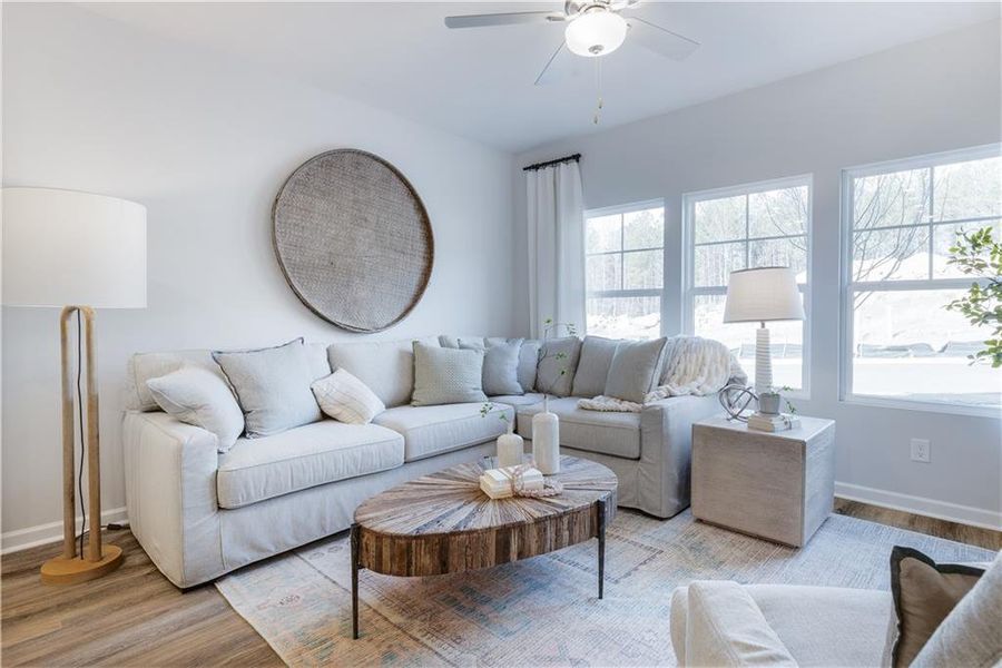 Furnished interior view inside a new home in , Conyers (Image 27).