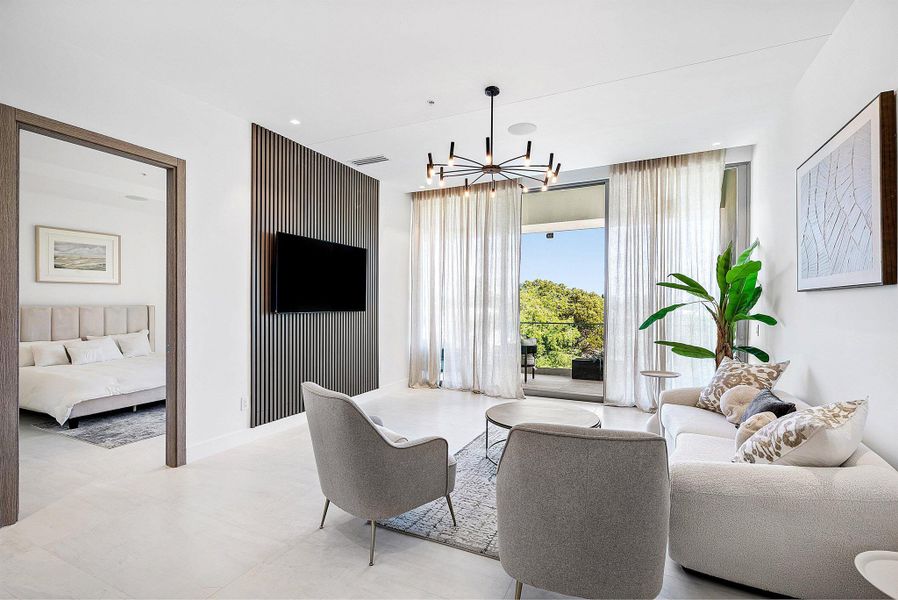 Furnished interior view inside a new home in , Delray Beach (Image 12).