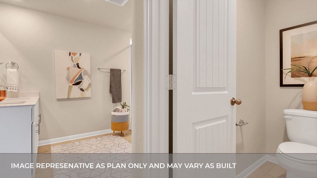 Furnished interior view inside a new home in Bar W Ranch, Leander (Image 20).