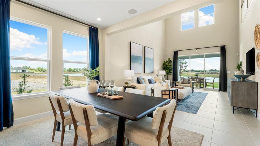 Furnished interior view inside a new home in Indigo Creek, Apollo Beach (Image 45).