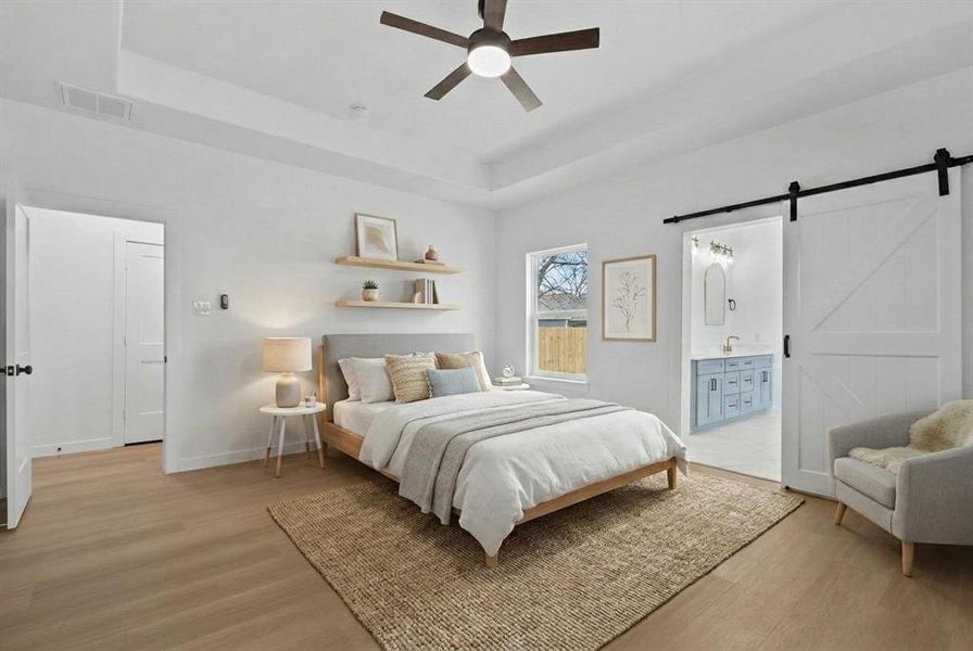 Furnished interior view inside a new home in , Dallas (Image 7).