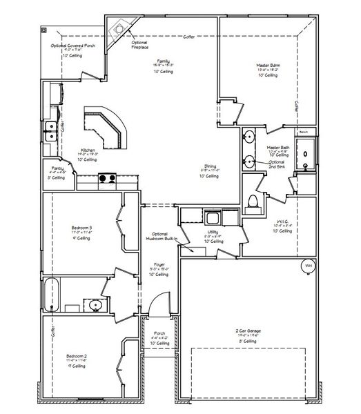 Image 30 representing the The Lily by Avonley Homes in Bonham Trace, Bryan, TX.