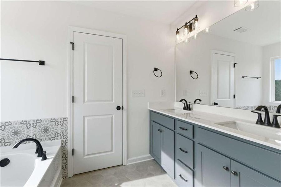 Furnished interior view inside a new home in The Reserve at Chapel Hill Phase II, Douglasville (Image 8).