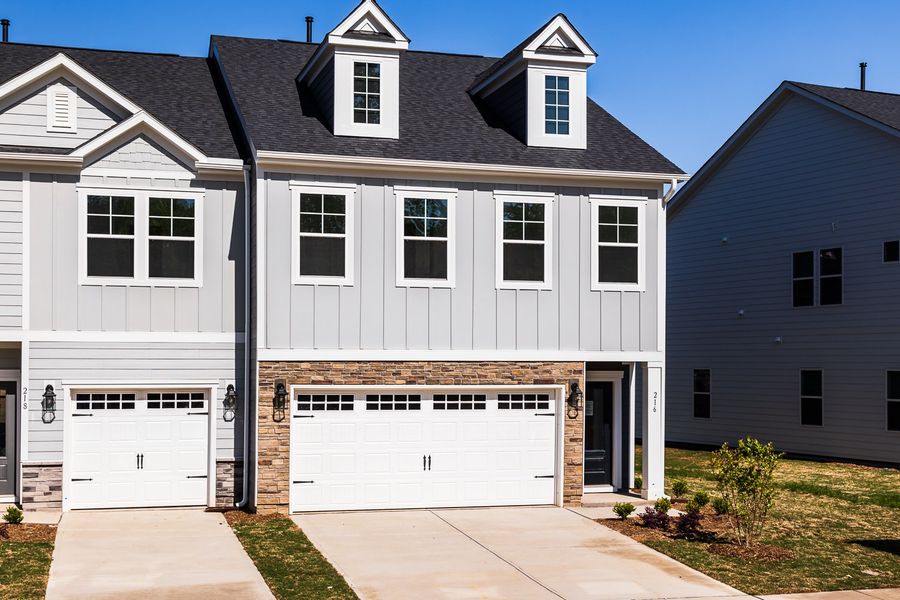Representative exterior photo of a completed home built from the Willow by Taylor Morrison in Forestville Station, Wake Forest, NC (Image 1).