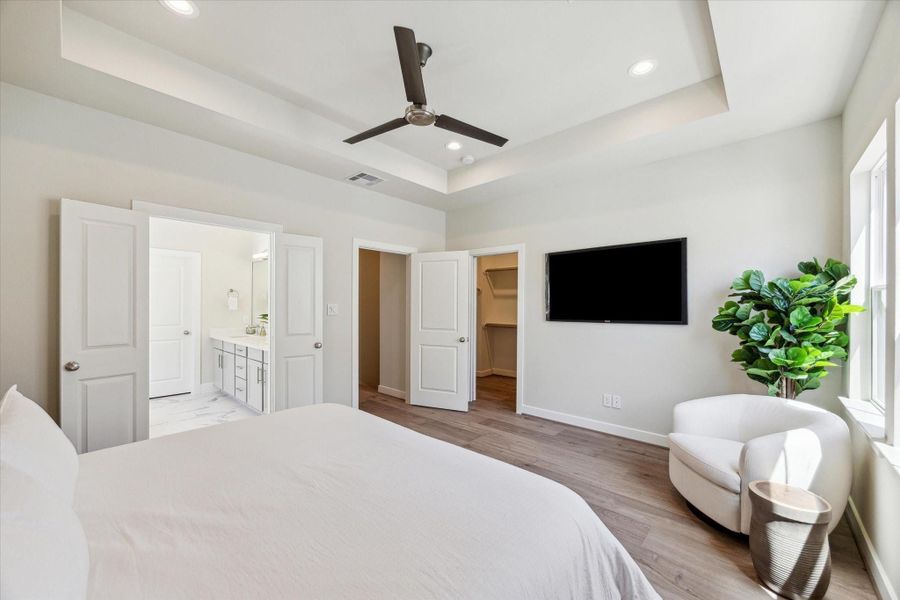 Furnished interior view inside a new home in White Oak Station, Houston (Image 11).