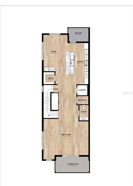 2D floor plan layout of this home in , Tampa, FL (Image 4).