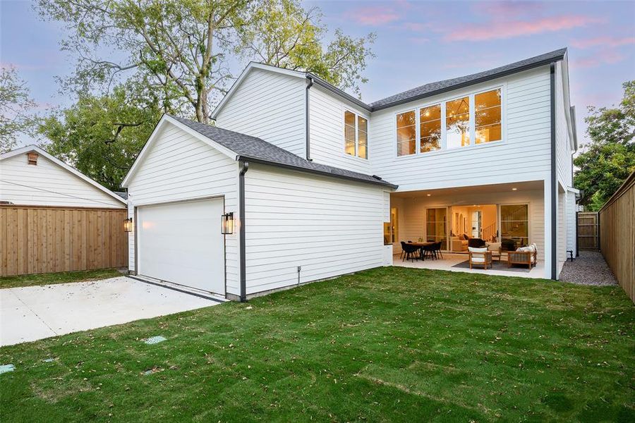 Exterior details and patio area of a home in , Dallas (Image 3). Exterior details and patio area of a home in , Dallas (Image 3).