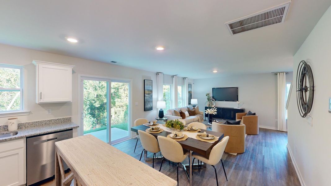 Furnished interior view inside a new home in Cardinal Creek, Charlotte (Image 6).