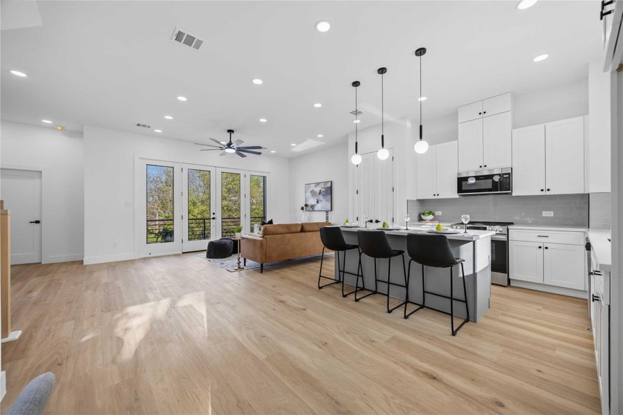 Furnished interior view inside a new home in , Houston (Image 11).