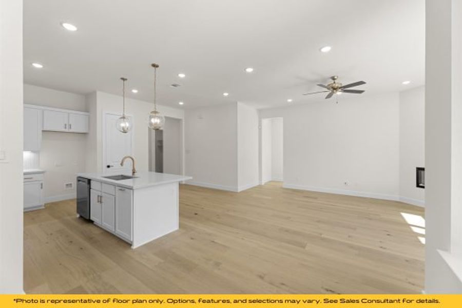 Representative unfurnished interior of a home built from the The Cayman by Stonefield Homes in The Highlands, Rockwall (Image 25).