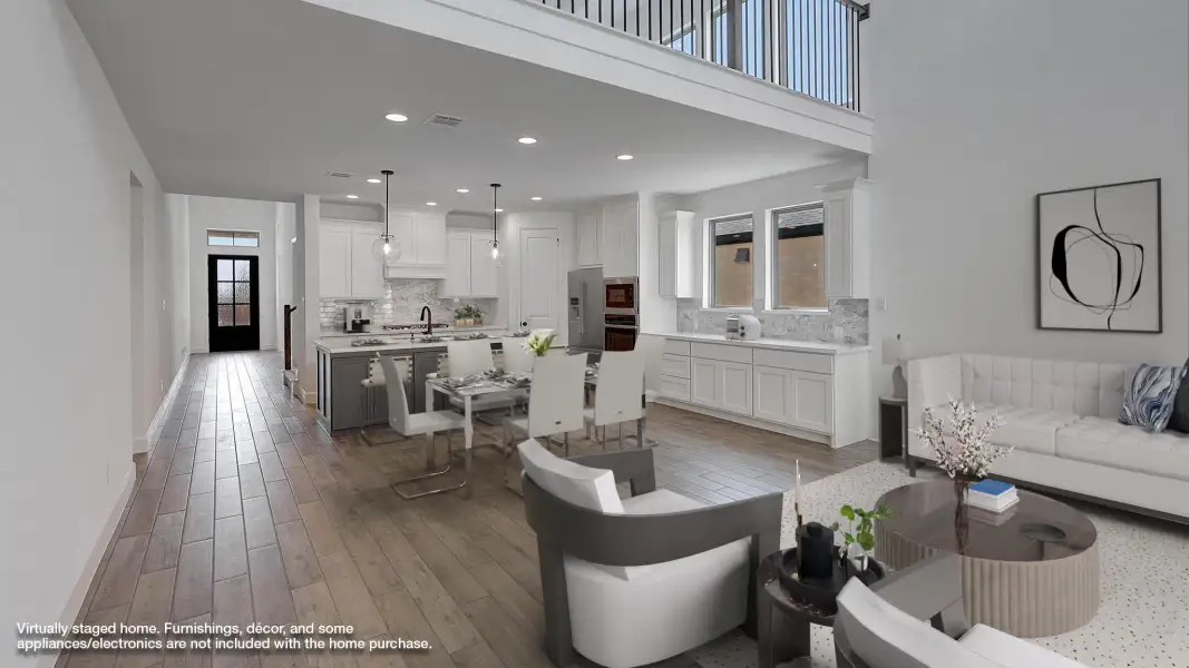 Furnished interior view inside a new home in Meadows of Mill Creek, Seguin (Image 3).