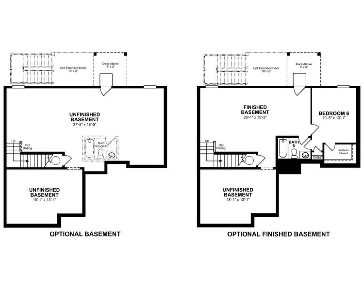 2D floor plan layout for the Fulton Ii by Beazer Homes in Easton Walk, Lawrenceville, GA (Image 5).