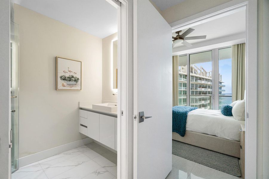 Furnished interior view inside a new home in , West Palm Beach (Image 24).