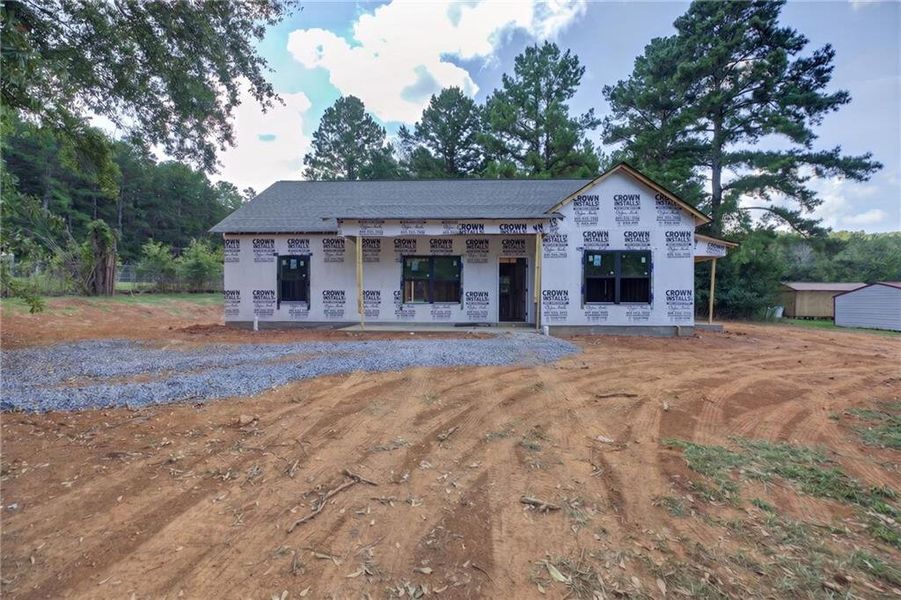 In-progress construction of a new home in , Cedartown, GA (Image 27).