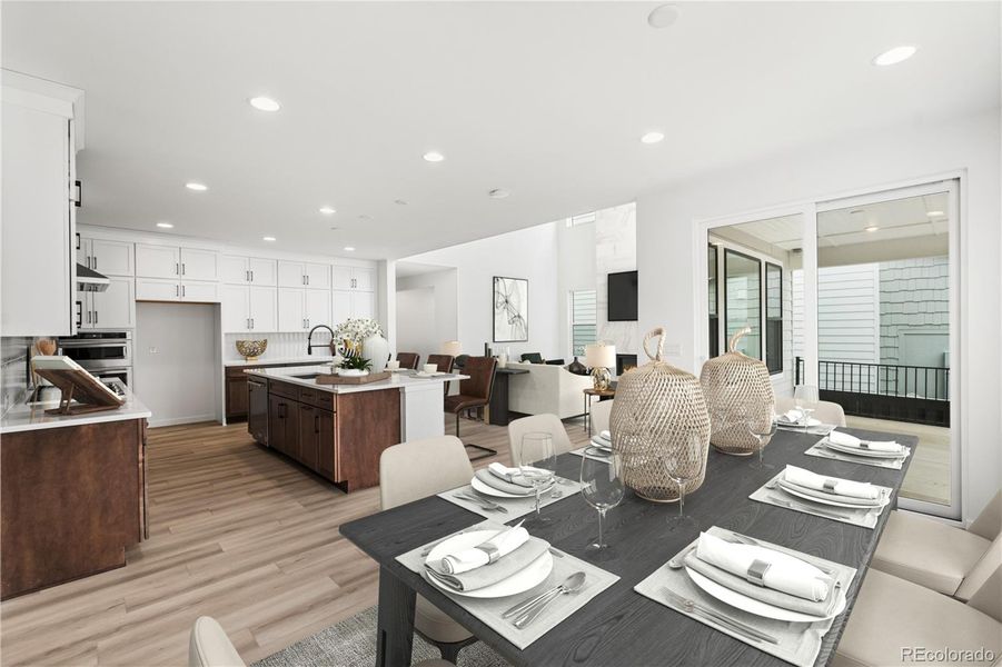 Furnished interior view inside a new home in Stargaze at Solstice, Littleton (Image 12).