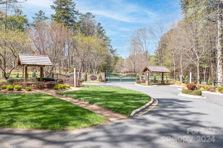 Park like Gated entrance