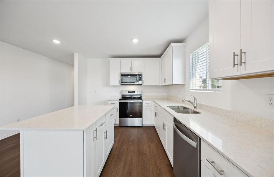 Abundant cabinet space in kitchen Abundant cabinet space in kitchen