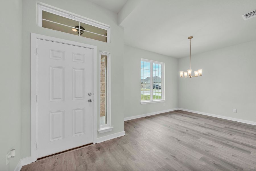 Spacious, unfurnished interior of a new home in The Ridge at Belle Meadows, Belton (Image 7). Spacious, unfurnished interior of a new home in The Ridge at Belle Meadows, Belton (Image 7).