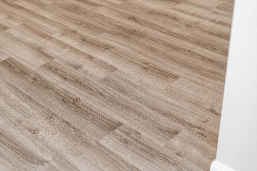 Luxury vinyl plank flooring throughout the main living areas, including bathrooms.