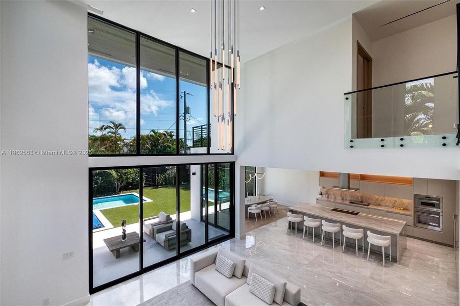Furnished interior view inside a new home in , Miami (Image 6).
