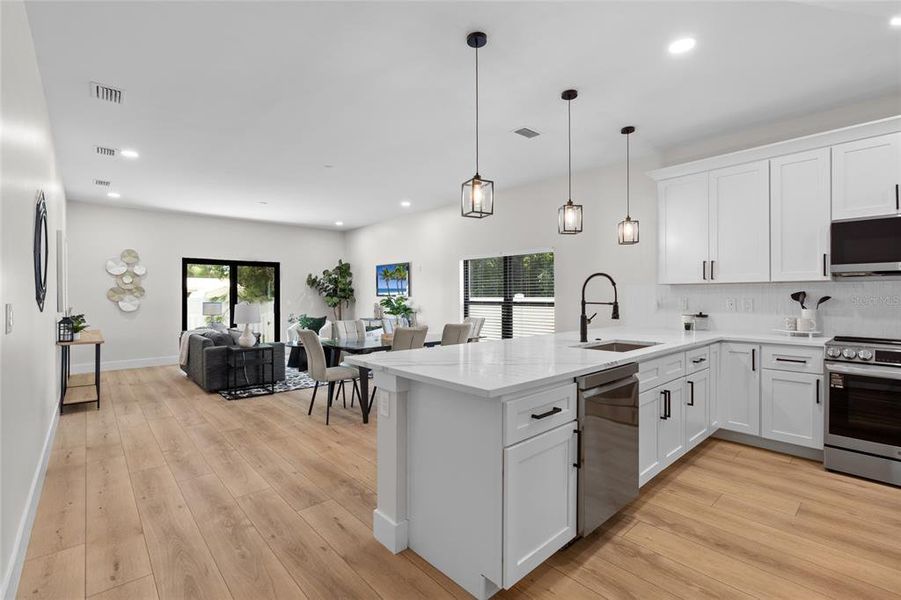Furnished interior view inside a new home in , Tampa (Image 8).