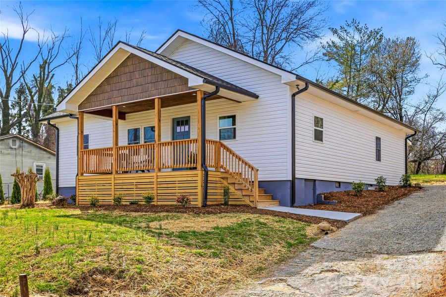 Exterior details and patio area of a home in , Hendersonville (Image 25).