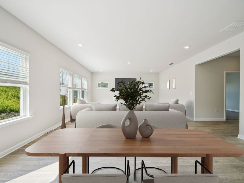 Furnished interior view inside a new home in Parkside at Grayson, Grayson (Image 4). Furnished interior view inside a new home in Parkside at Grayson, Grayson (Image 4).