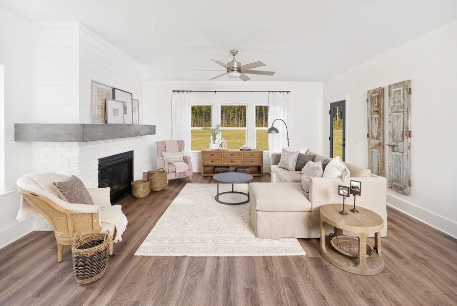 Representative furnished interior of a home built from the Truman by Ashton Woods in Watson Hill, Summerville (Image 4).