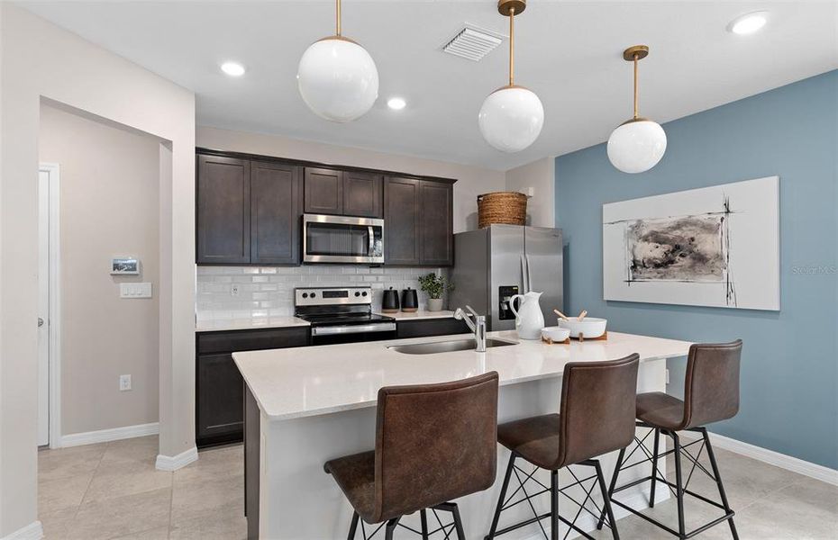 Furnished interior view inside a new home in Silverleaf Oaks, Winter Garden (Image 17).