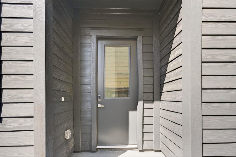 Exterior details and patio area of a home in , Houston (Image 27).