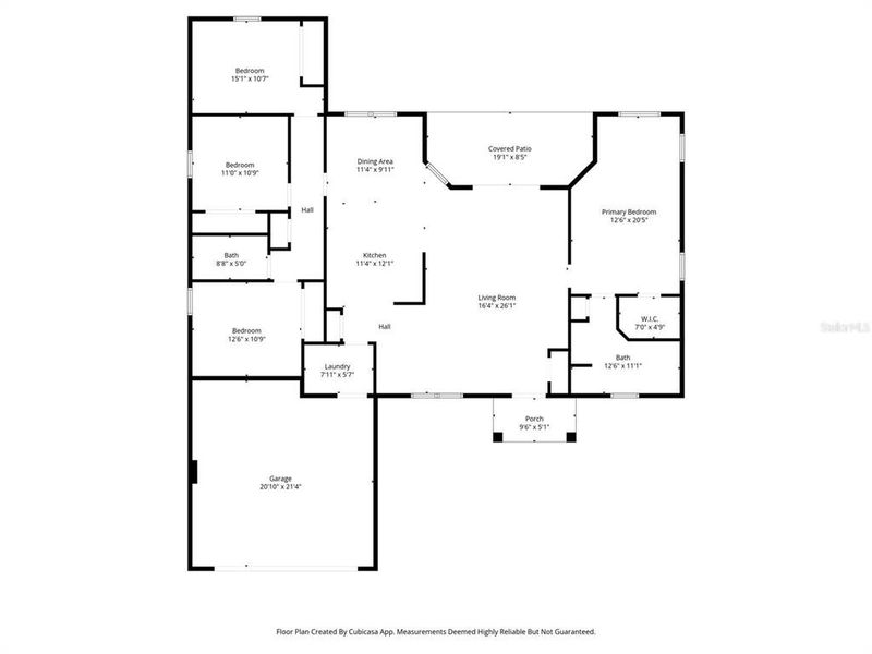 2D floor plan layout of this home in , Weeki Wachee, FL (Image 3).