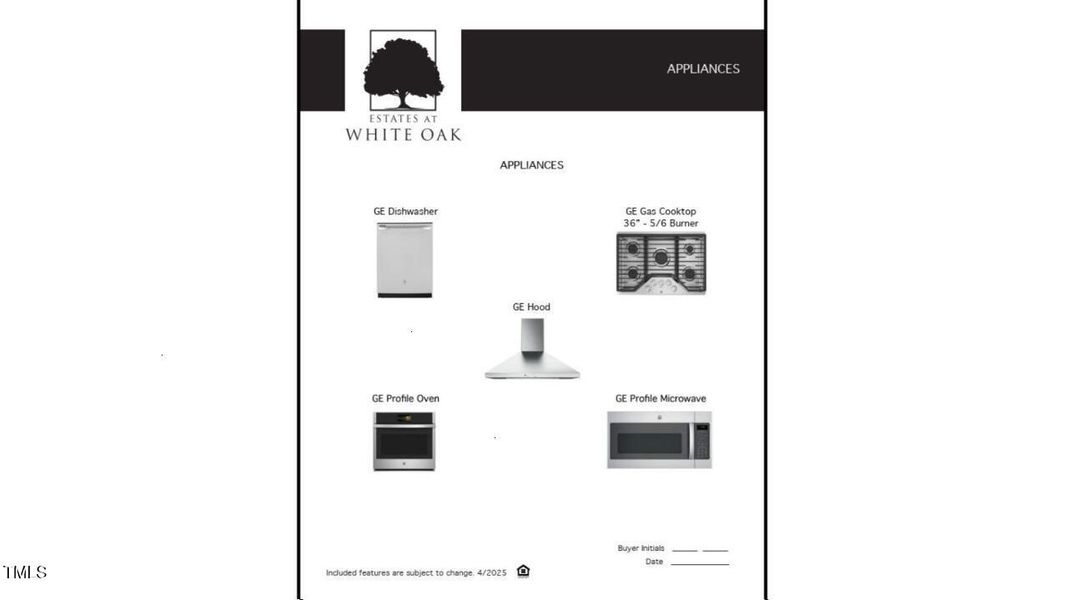 Options Appliances Options Appliances