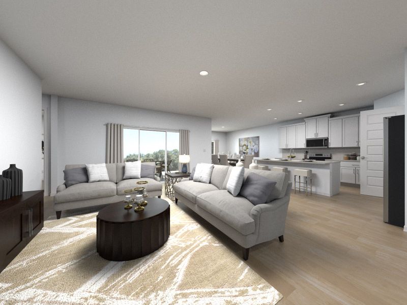 Furnished interior view inside a new home in The Grove at Stuart Crossing - Signature Series, Bartow (Image 7).