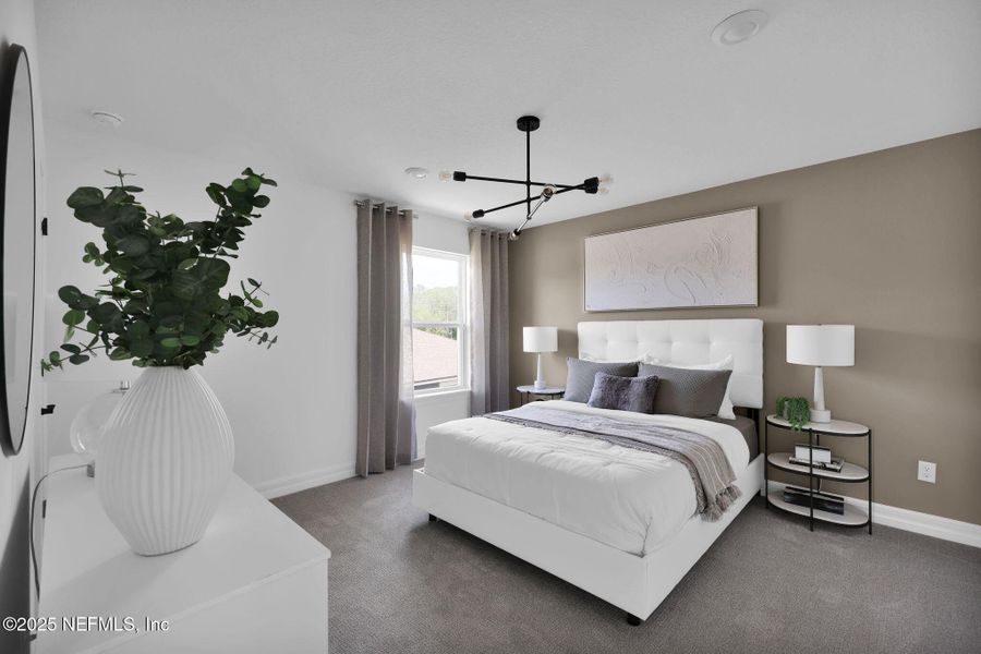 Furnished interior view inside a new home in Westerly Park at Wildlight, Yulee (Image 17).