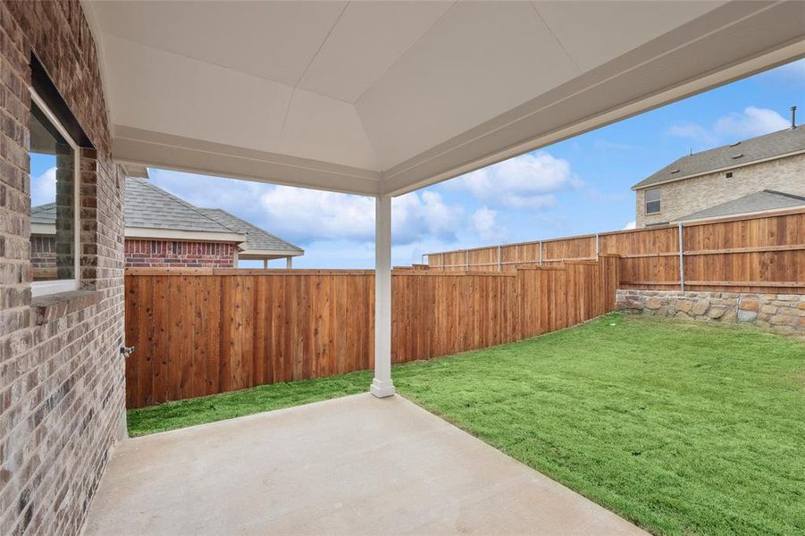 View of yard featuring a patio