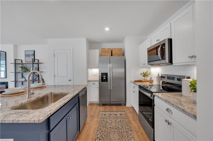 Furnished interior view inside a new home in Village Green, Adairsville (Image 24). Furnished interior view inside a new home in Village Green, Adairsville (Image 24).