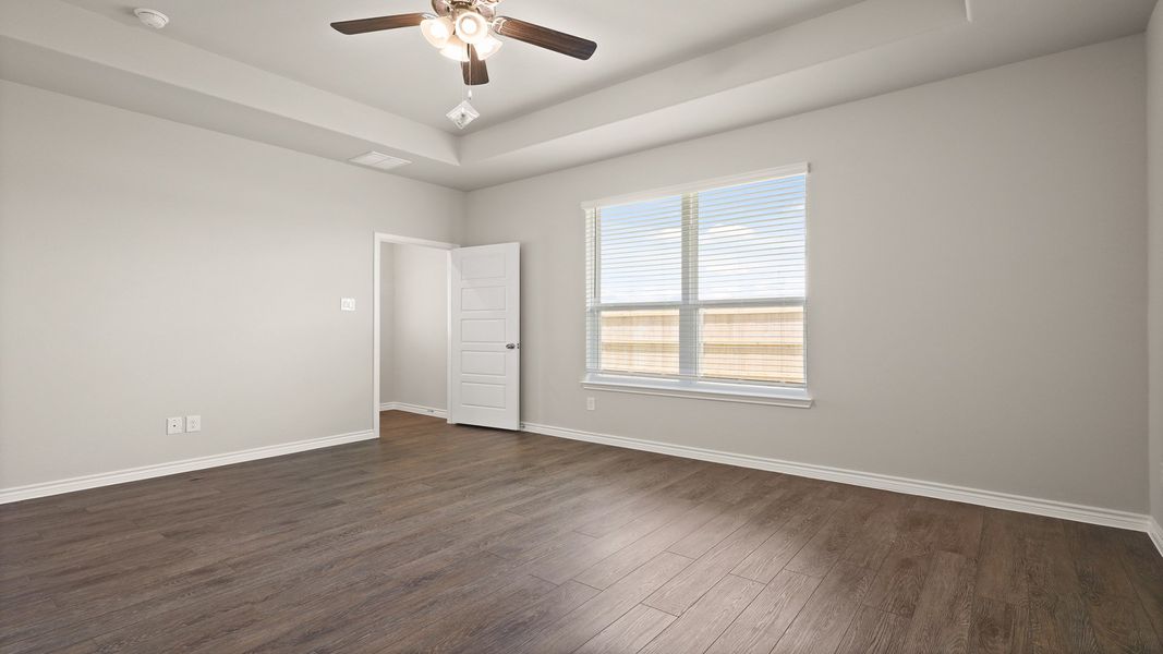 Representative unfurnished interior of a home built from the The Kirby by Legend Homes in Rocky Creek Crossing, Crowley (Image 10). Representative unfurnished interior of a home built from the The Kirby by Legend Homes in Rocky Creek Crossing, Crowley (Image 10).