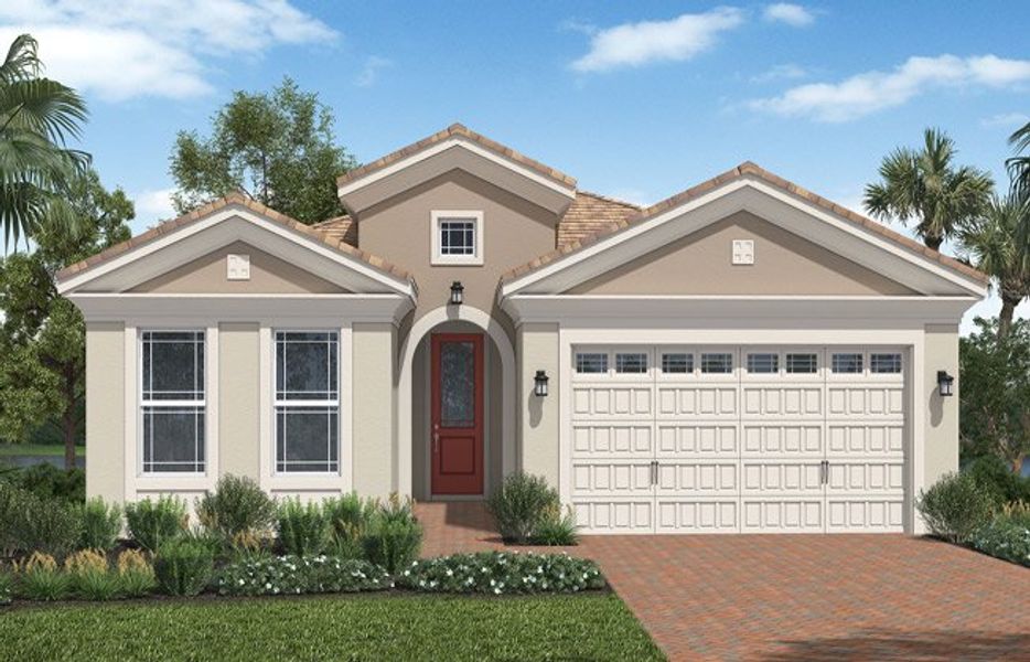 Representative exterior photo of a completed home built from the Cassia II by Minto Communities in Westlake, Loxahatchee, FL (Image 2). Representative exterior photo of a completed home built from the Cassia II by Minto Communities in Westlake, Loxahatchee, FL (Image 2).