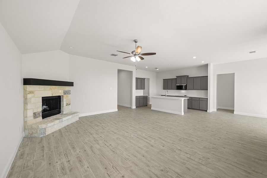 Front exterior of a new home in Still Water Lake, Godley, TX, highlighting curb appeal (Image 11). Front exterior of a new home in Still Water Lake, Godley, TX, highlighting curb appeal (Image 11).