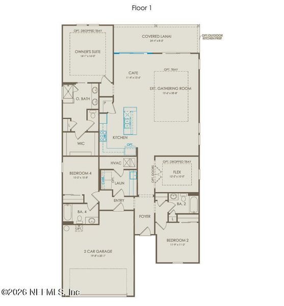 2D floor plan layout of this home in , St. Johns, FL (Image 3).