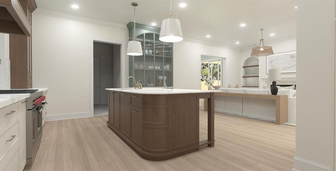 Furnished interior view inside a new home in , Dallas (Image 9).