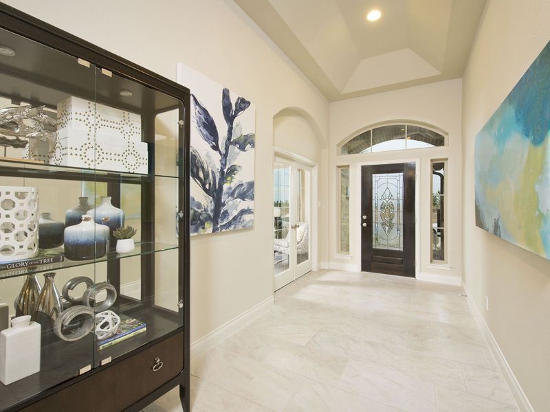 Representative furnished interior of a home built from the 2529W by Perry Homes in Santa Rita Ranch - Eldorado, Liberty Hill (Image 11). Representative furnished interior of a home built from the 2529W by Perry Homes in Santa Rita Ranch - Eldorado, Liberty Hill (Image 11).