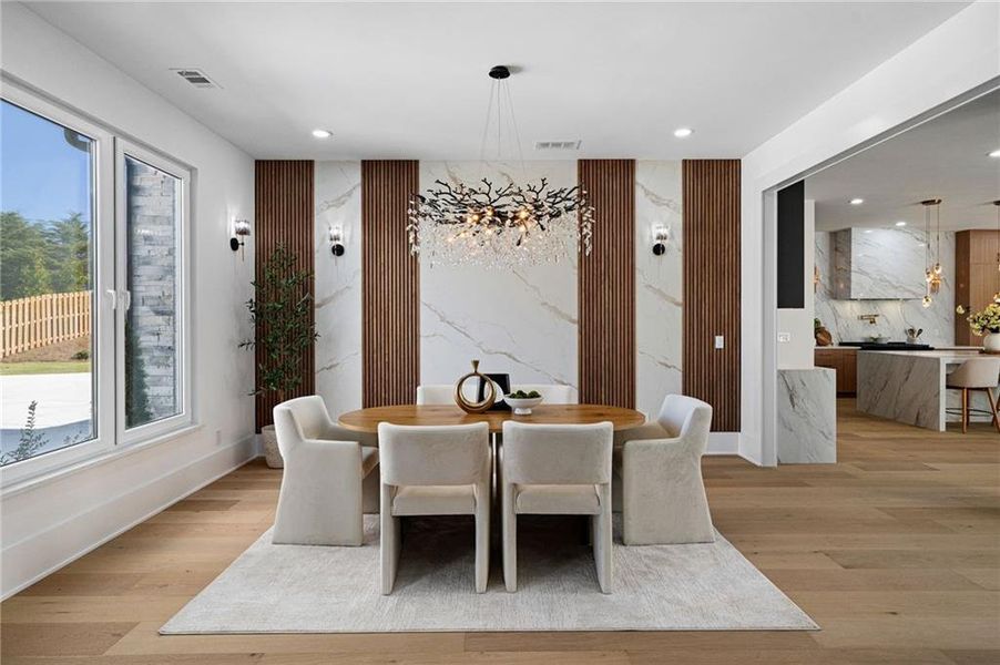 Furnished interior view inside a new home in , Buford (Image 43).