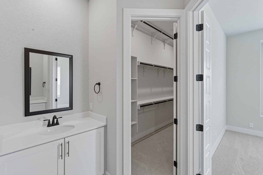 Furnished interior view inside a new home in Centero at Stone Oak, San Antonio (Image 24).