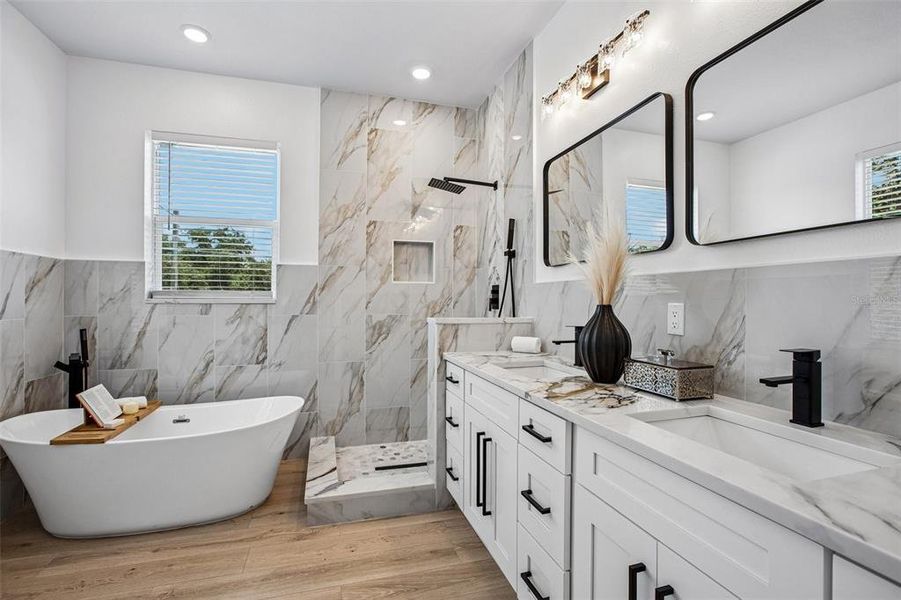 Furnished interior view inside a new home in , Tampa (Image 42).